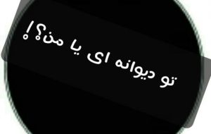 «تو دیوانه ای یا من؟!» «تو دیوانه ای یا من؟!»