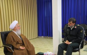 آیت الله جوادی آملی در دیدار سردار رادان: امنیت با تدبیر و ادب به دست می آید؛ امور نظامی سهم کمتری دارد