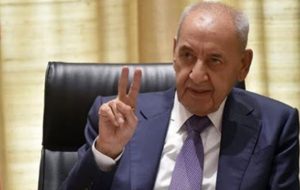 رئیس پارلمان لبنان:‌ احتمالا تا چهار یا پنج روز دیگر دولت تشکیل شود