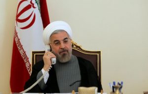 روحانی در تماس تلفنی امیر قطر: ایران تحرکات آمریکایی ها را با دقت زیر نظر دارد، اما هرگز آغازگر هیچ درگیری و تنش در منطقه نخواهد بود روحانی در تماس تلفنی امیر قطر: ایران تحرکات آمریکایی ها را با دقت زیر نظر دارد، اما هرگز آغازگر هیچ درگیری و تنش در منطقه نخواهد بود